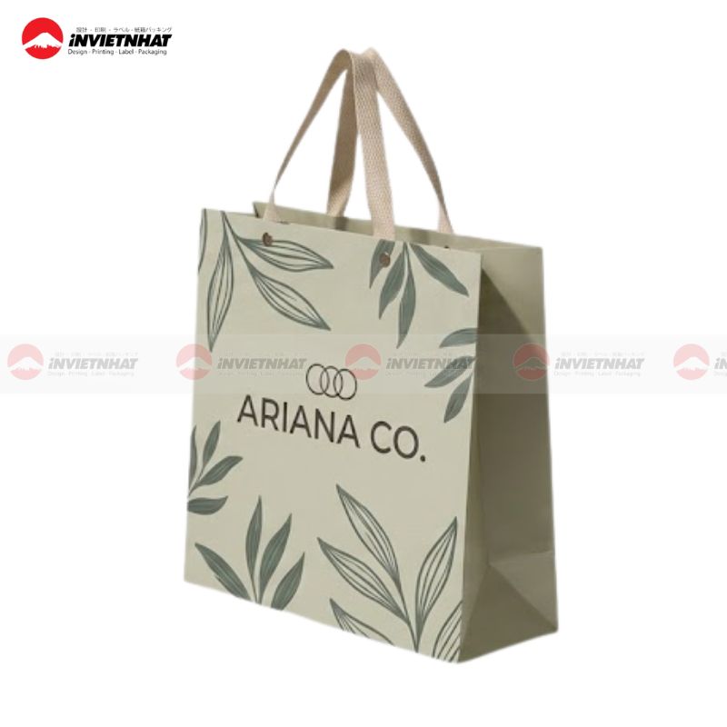 Túi giấy ivory đựng quần áo Ariana co