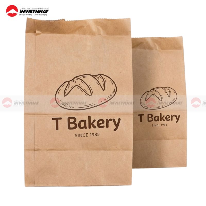 Túi giấy kraft đựng bánh mì