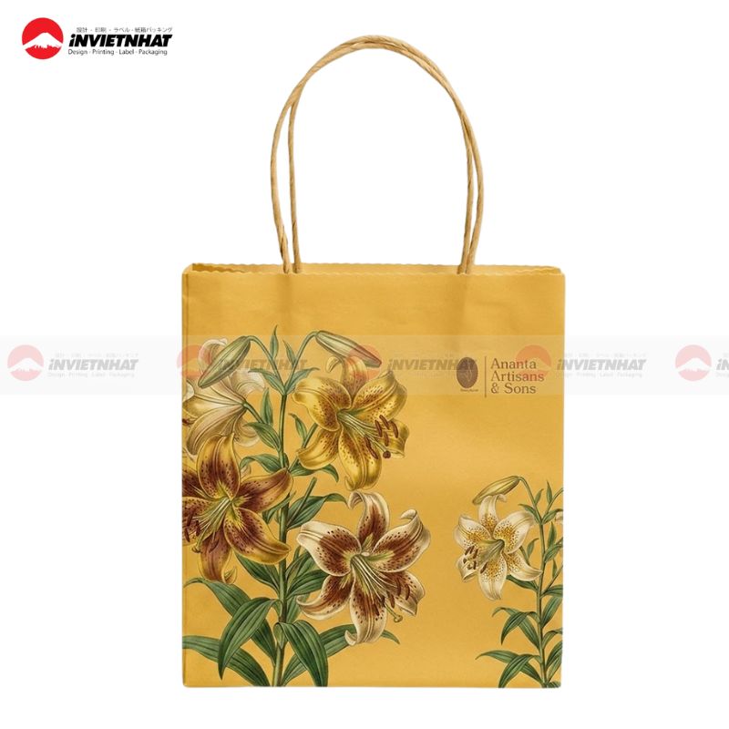 Túi giấy mỹ thuật màu vàng