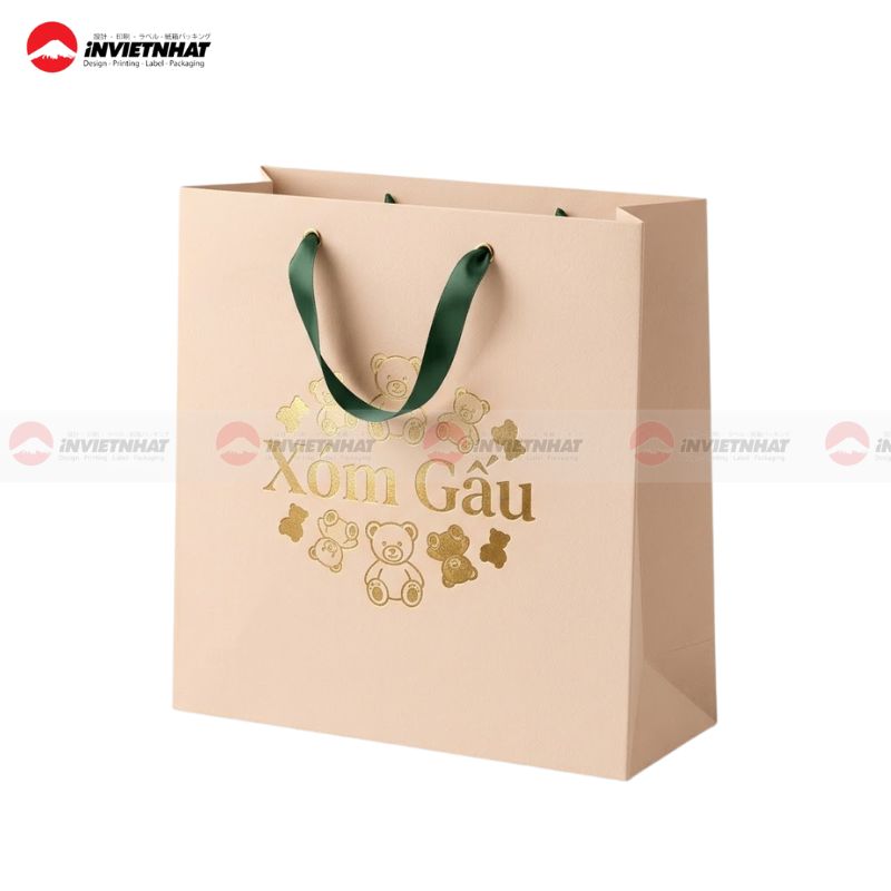 Túi giấy ruy băng Xóm Gấu