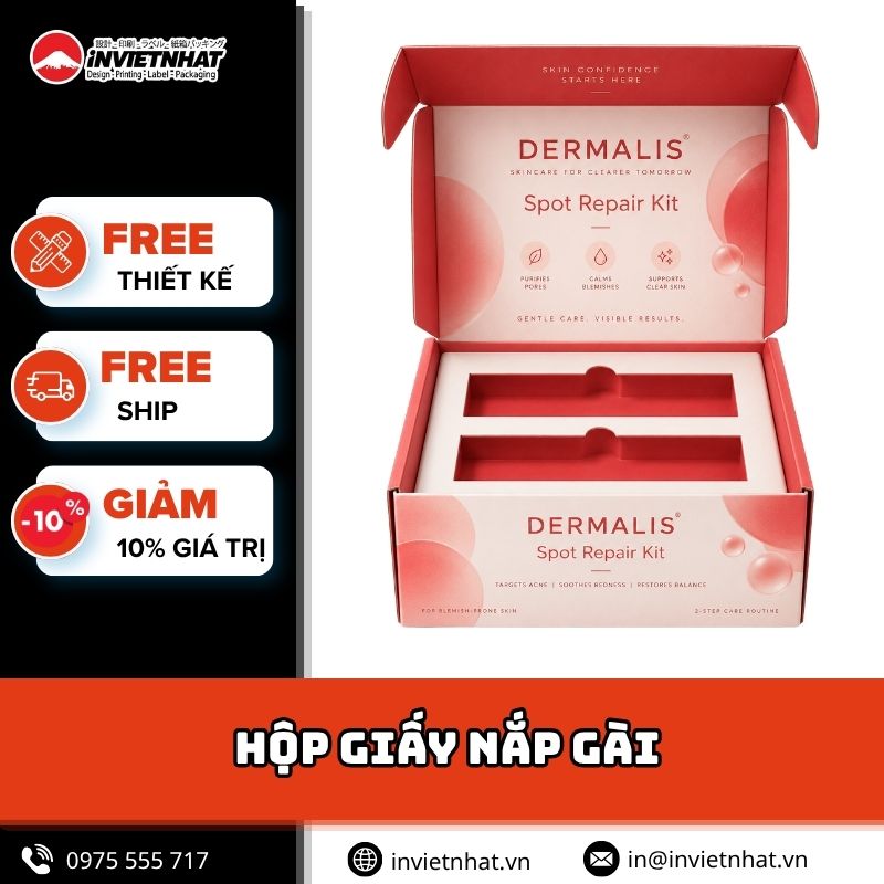 Mẫu in hộp giấy nắp gài