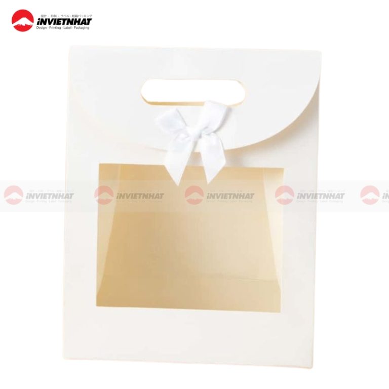 In túi giấy có mặt kính mica