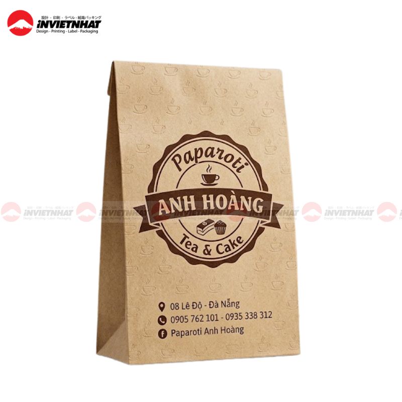 Túi giấy đựng bánh mì Paparoti Anh Hoàng