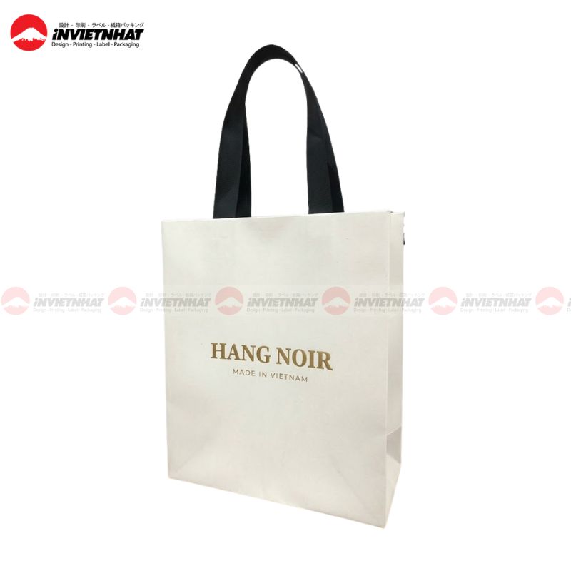In túi giấy Ivory 11 Túi giấy ivory hang noir
