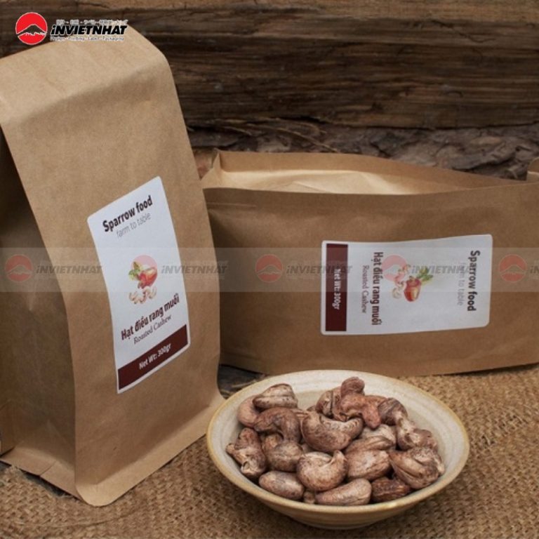 In túi giấy đựng hạt điều