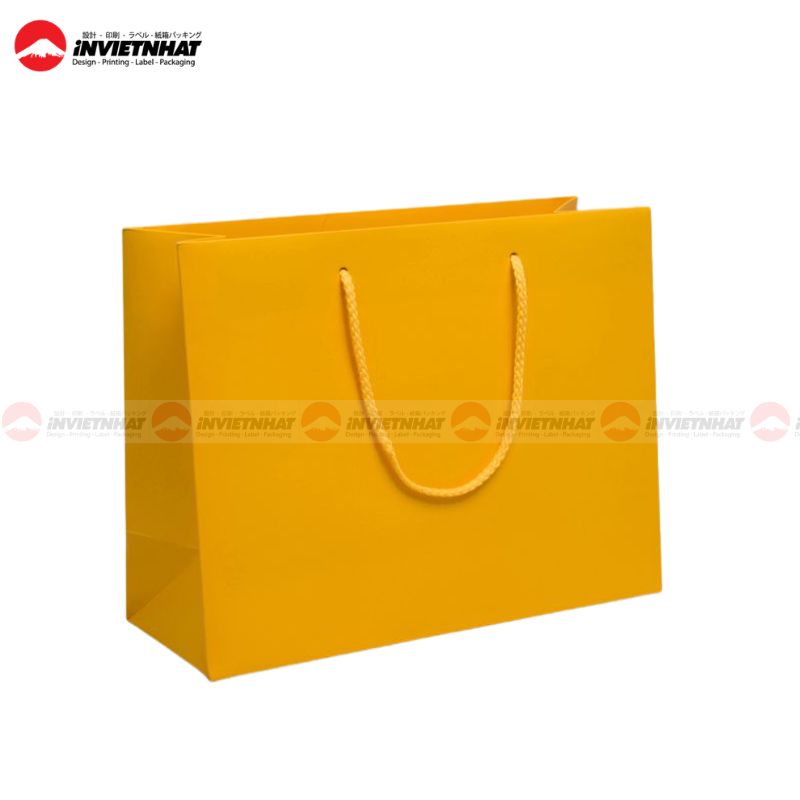 In túi giấy màu vàng 12 Túi giấy màu vàng trơn