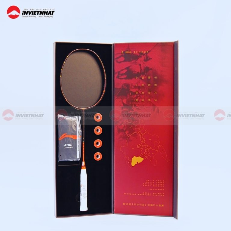In hộp giấy carton đựng vợt cầu lông
