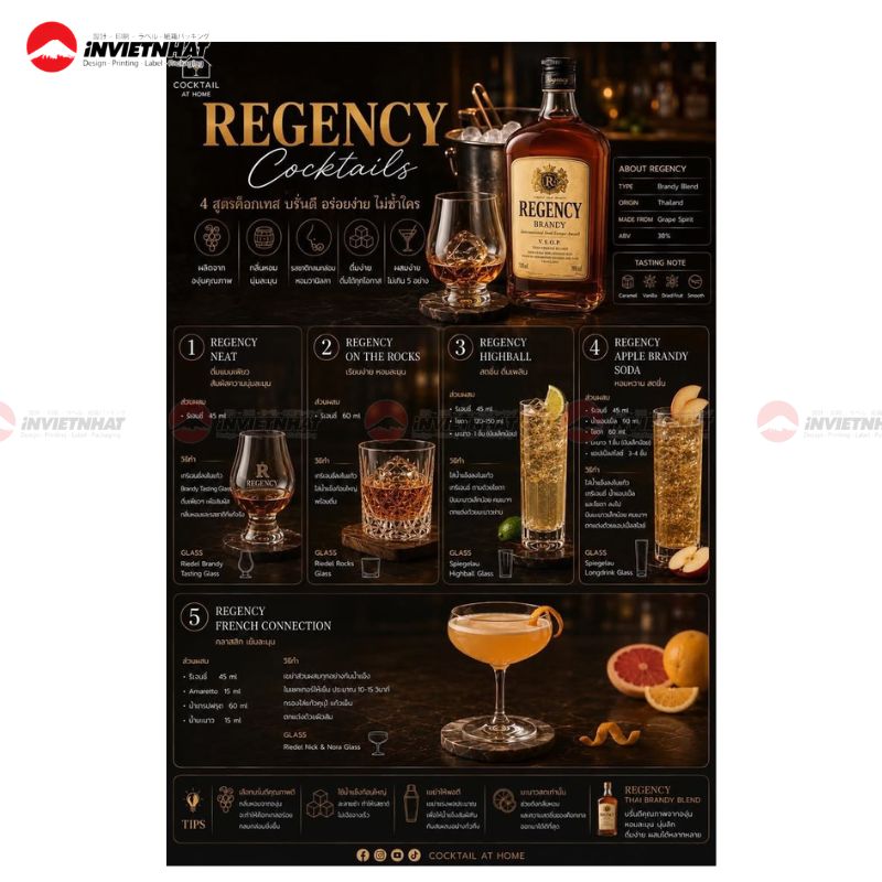 mẫu menu cocktail