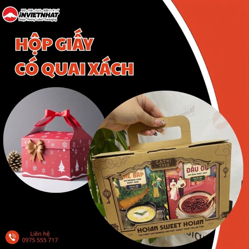 thumbnail Hộp giấy có quai xách