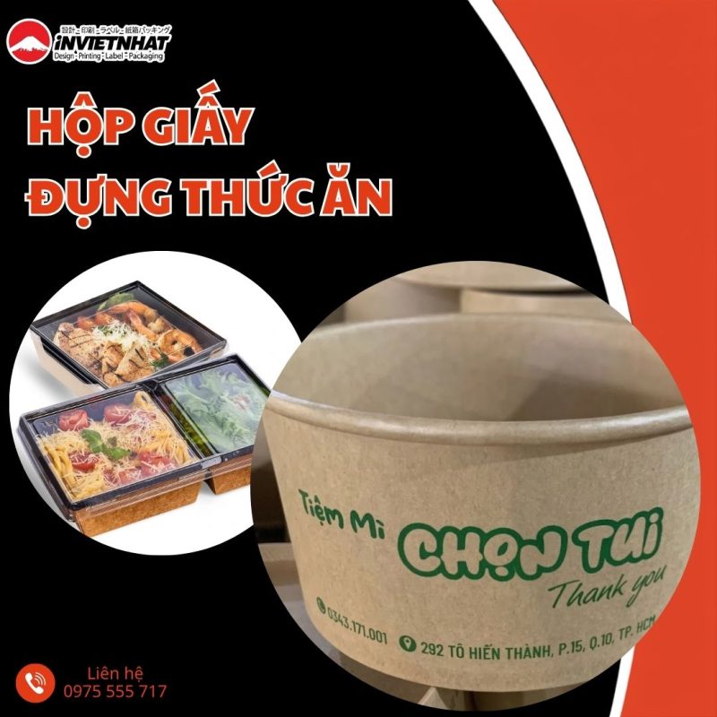 thumbnail Hộp giấy đựng thức ăn
