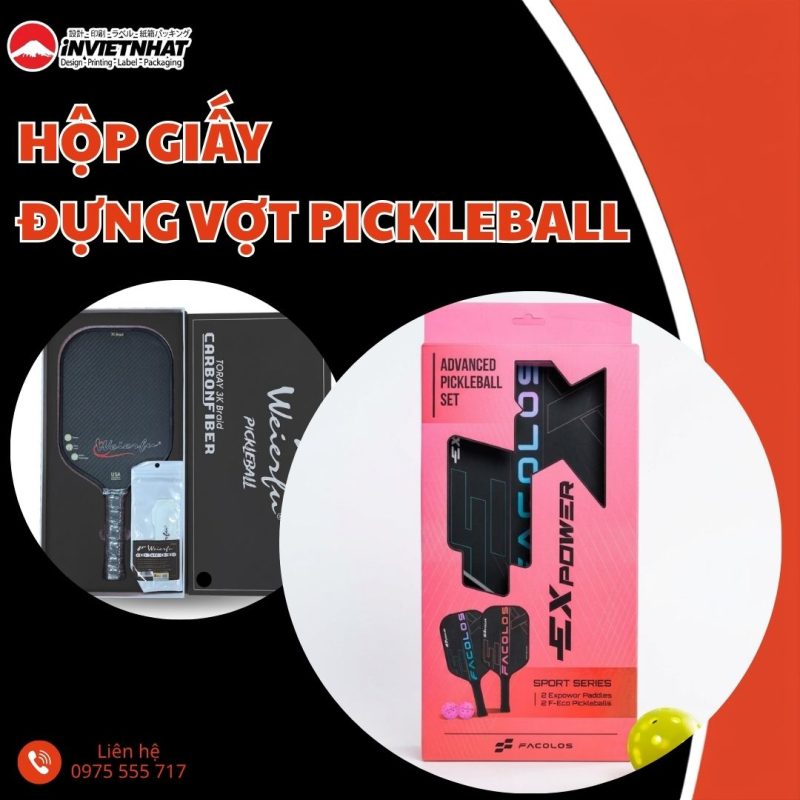 thumbnail Hộp giấy đựng vợt pickleball