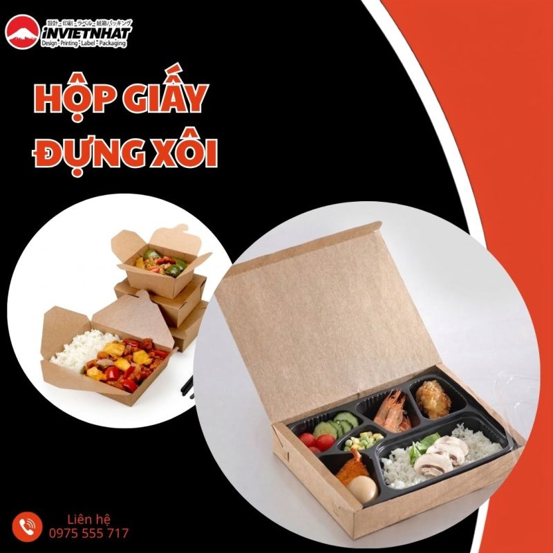 thumbnail Hộp giấy đựng xôi