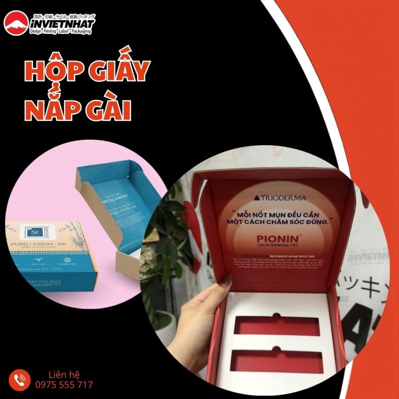 thumbnail Hộp giấy nắp gài