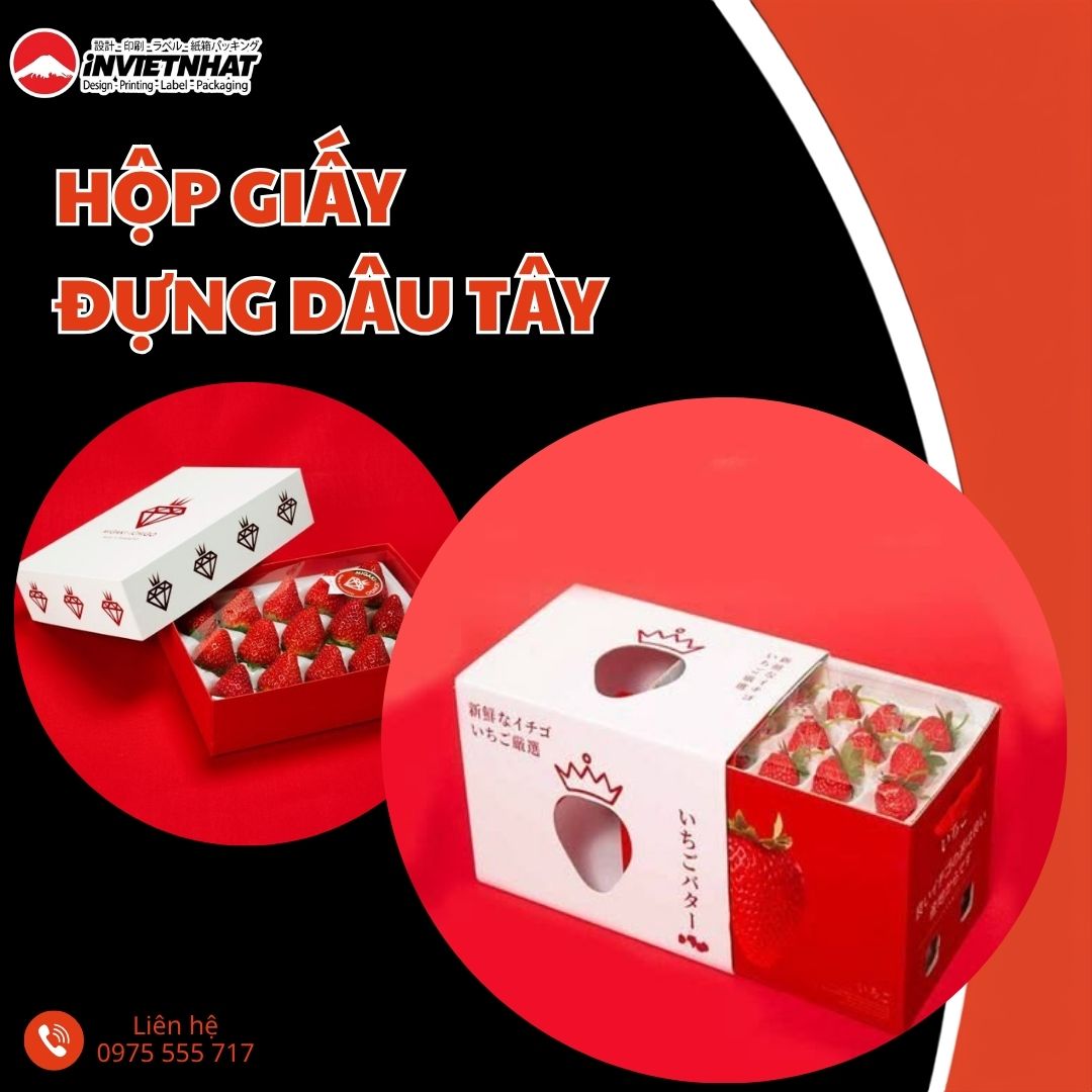 thumbnail hộp giấy đựng dâu tây thumbnail hộp giấy đựng dâu tây