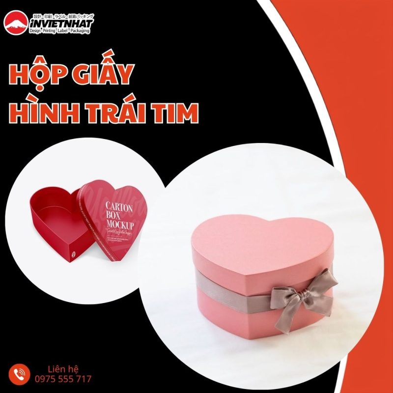thumbnail hộp giấy hình trái tim