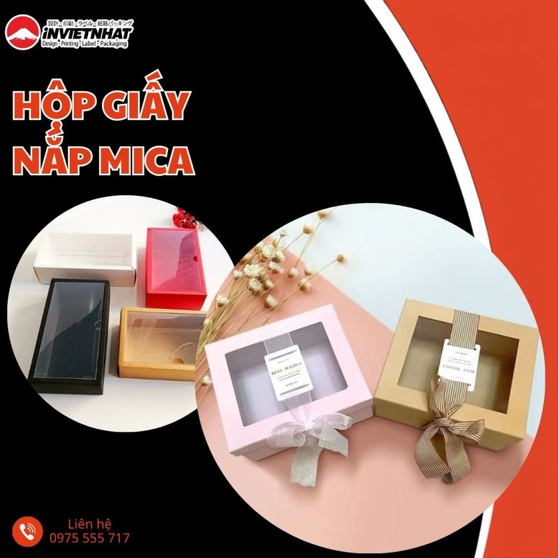 thumbnail hộp giấy nắp mica