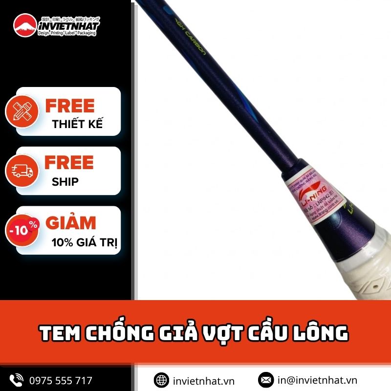 thumbnail tem chống giả vợt cầu lông