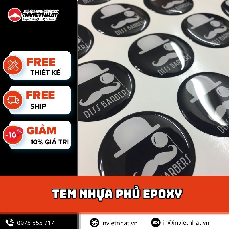 thumbnail tem nhựa phủ epoxy