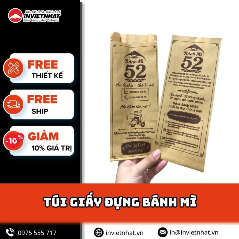 thumbnail túi giấy đựng bánh mì