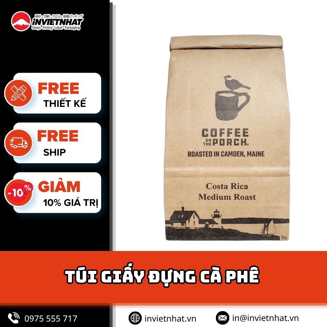 thumbnail túi giấy đựng cà phê thumbnail túi giấy đựng cà phê