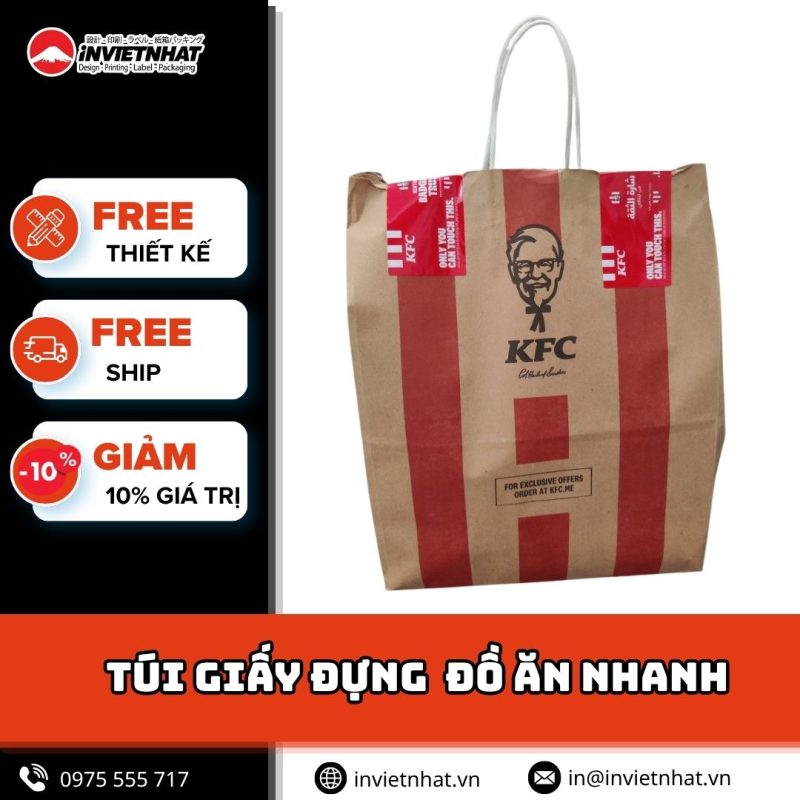 thumbnail túi giấy đựng đồ ăn nhanh