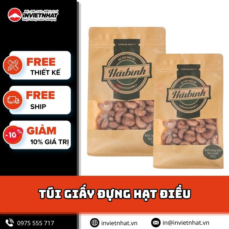 thumbnail túi giấy đựng hạt điều