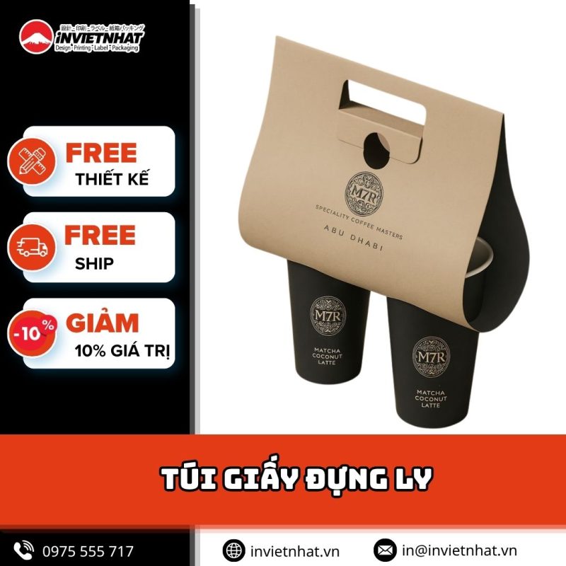 thumbnail túi giấy đựng ly