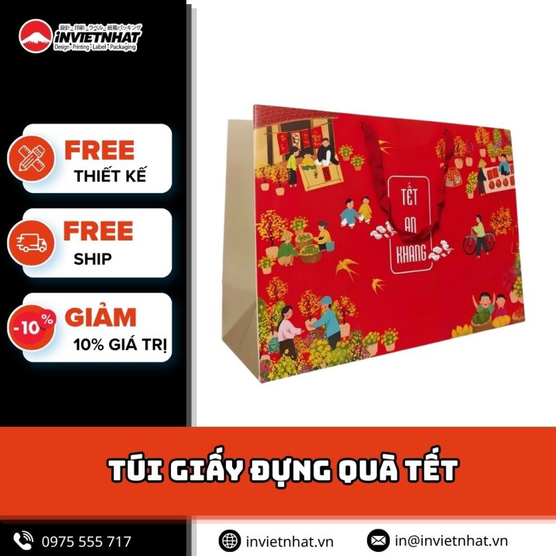 thumbnail túi giấy đựng quà tết