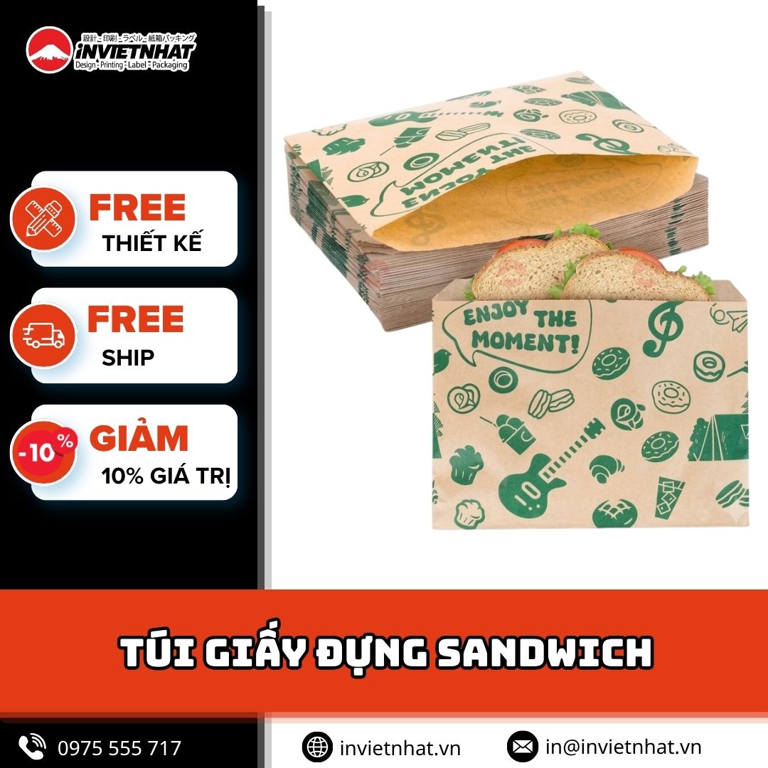thumbnail túi giấy đựng sandwich thumbnail túi giấy đựng sandwich