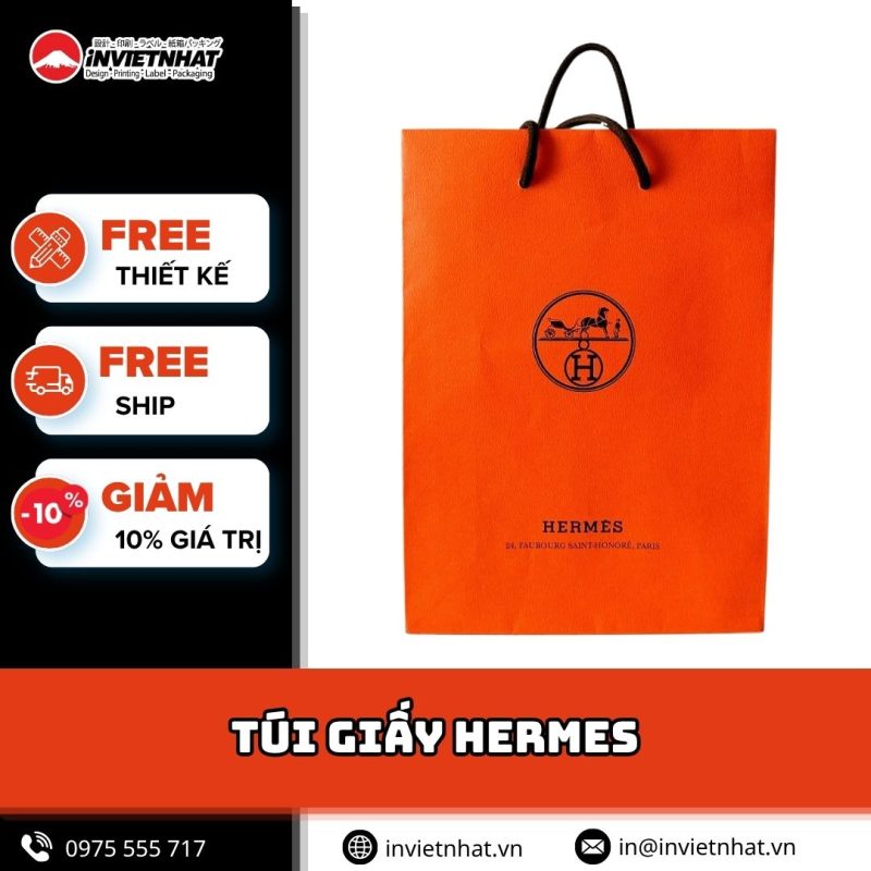 thumbnail túi giấy hermes