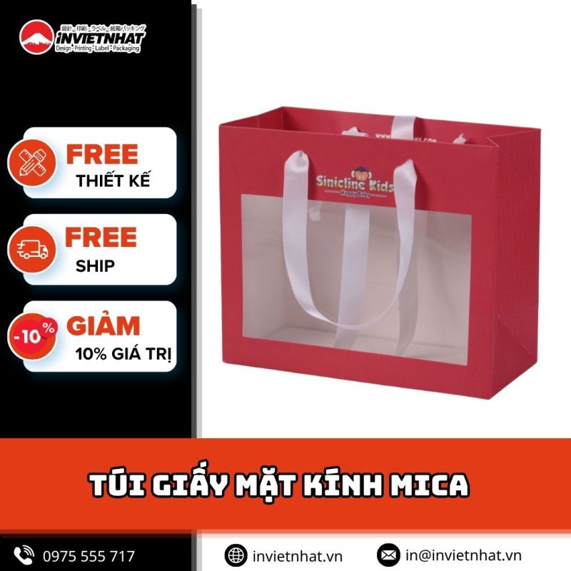 thumbnail túi giấy mặt kính mica