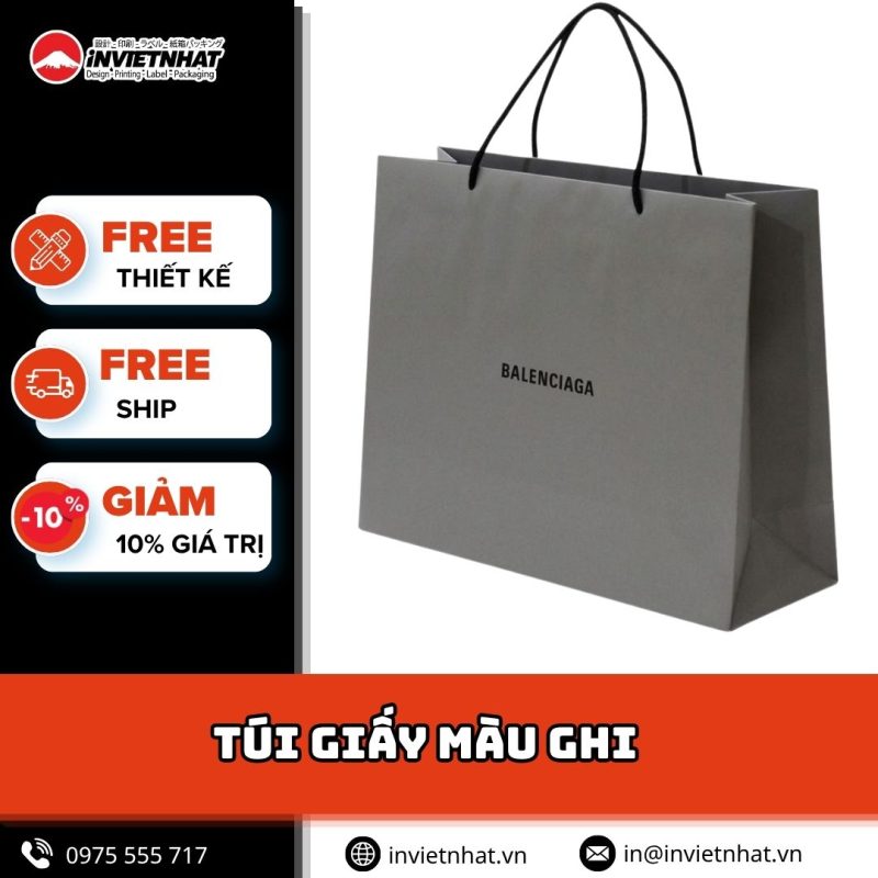 thumbnail túi giấy màu ghi