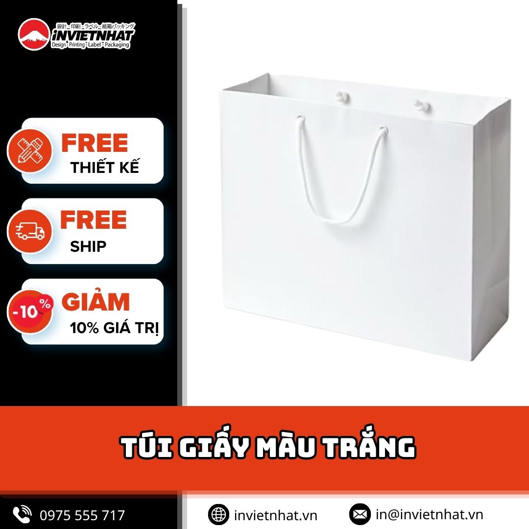 thumbnail túi giấy màu trắng thumbnail túi giấy màu trắng