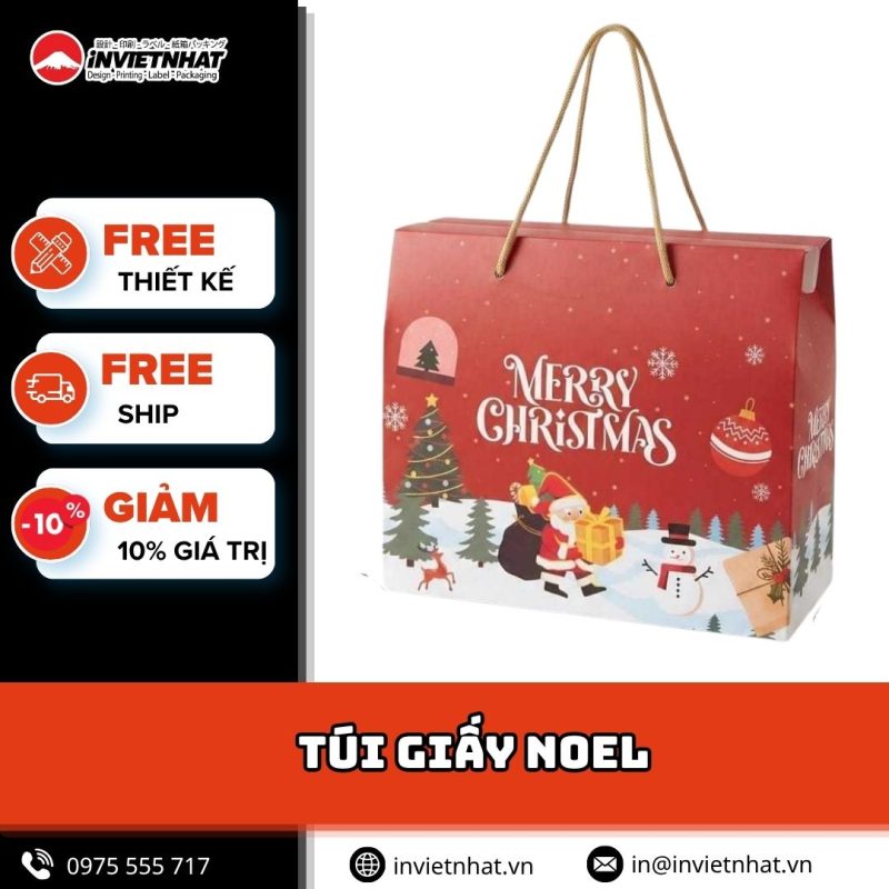 thumbnail túi giấy noel