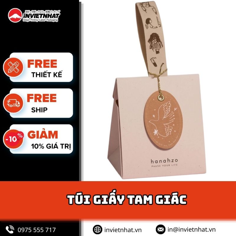 thumbnail túi giấy tam giác