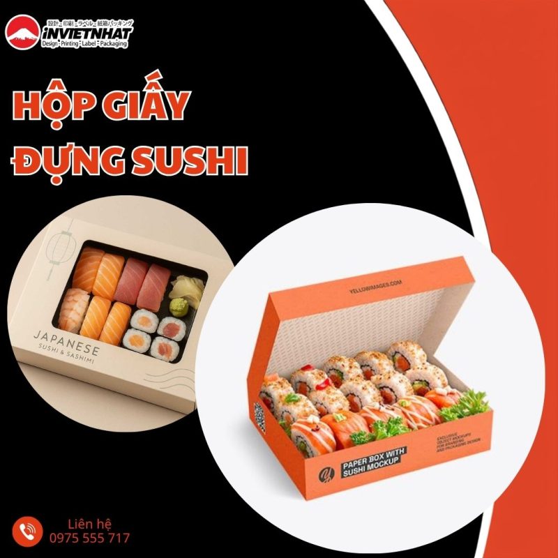 thumbnail hộp giấy đựng sushi