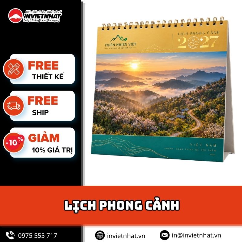Mẫu lịch phong cảnh