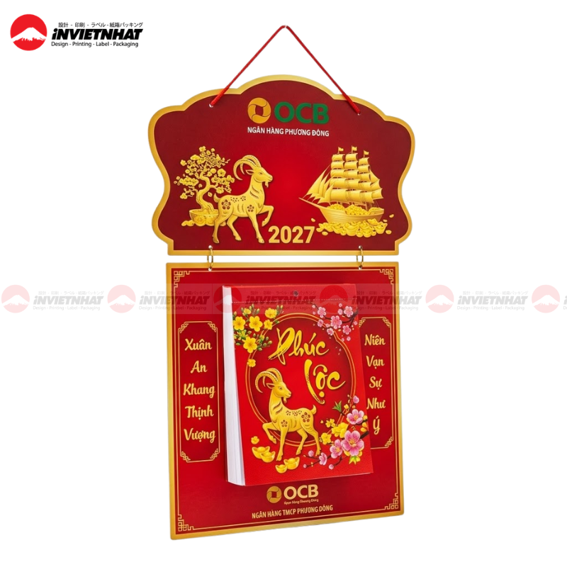 In lịch tết ngân hàng 19 lịch bloc ngân hàng OCB 2027