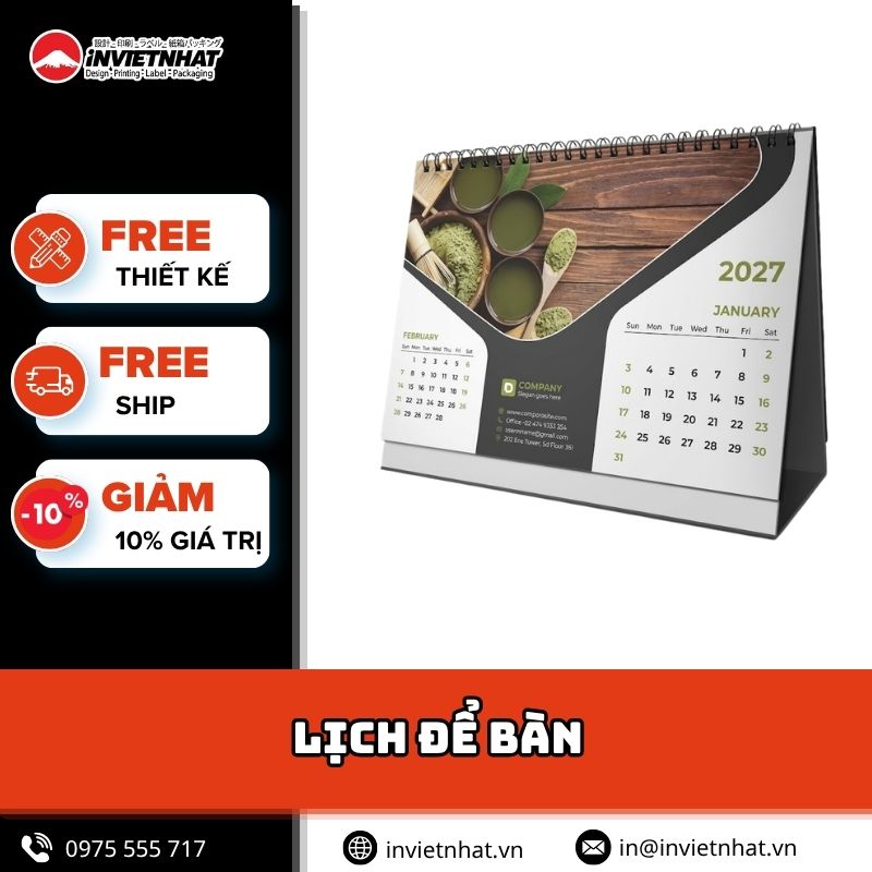 lịch để bàn