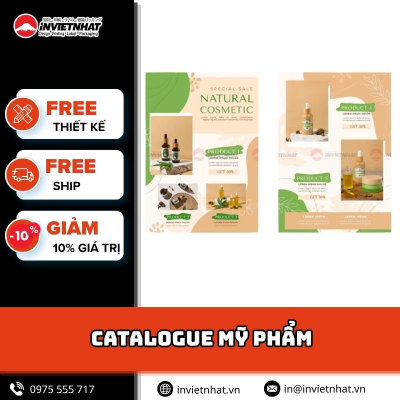 mẫu catalogue mỹ phẩm