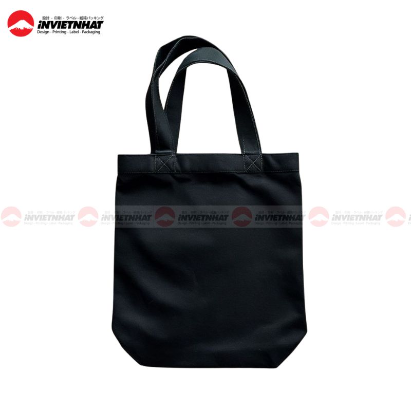 Túi vải in logo 16 mẫu túi canvas phẳng màu đen