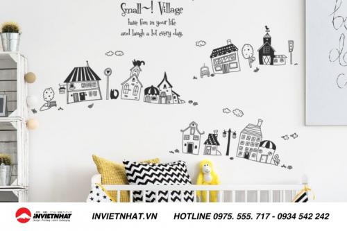 Mẫu in decal dán tường theo yêu cầu 8